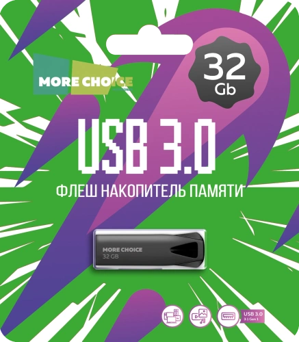 USB Flash 32 GB More Choice MF32m (Цвет: черный) USB 3.0