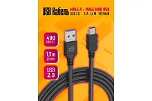 USB mini USB "DREAM" BK06A 1.5м (Цвет: черный)