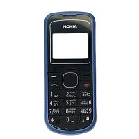 Nokia 1202 - Передняя панель корпуса с клавиатурой (Цвет: синий)
