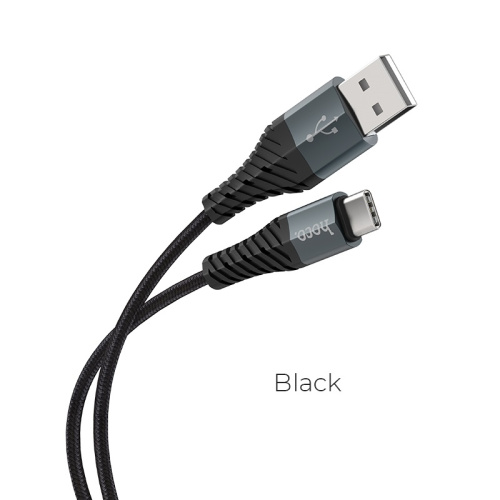 USB to Type C "HOCO" X38 3.0A 1M (Цвет: черный) 