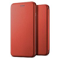 Чехол книжка для Xiaomi Redmi 9 боковой (Цвет: красный)  