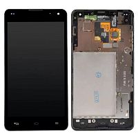 Дисплей для LG E975/E973 Optimus G модуль с тачскрином в рамке