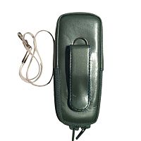 Кожаный чехол для телефона Samsung X120 "Alan-Rokas" серия "Absolut" (аквамарин) натур. кожа