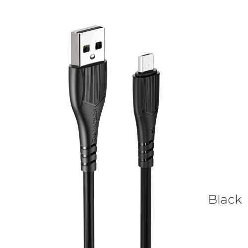 USB micro USB "BOROFONE" BX37 1M 2.4A (черный)