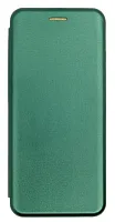 Чехол книжка для Realme C25/C25s/C12/C15 боковой (Цвет: темно-зеленый) 