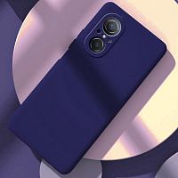 Панель для Huawei Nova 9SE силиконовая Silky soft-touch (Цвет: темно-синий)