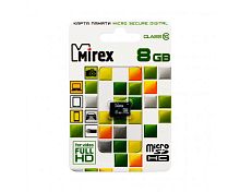 Карта памяти MicroSD 8 Gb MIREX class 10 