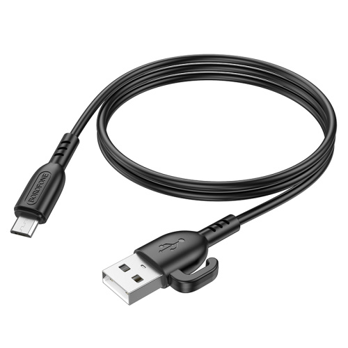 USB micro USB "BOROFONE" BX91 1M 2.4A (черный) 