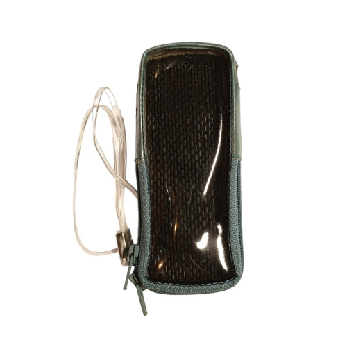 Кожаный чехол для телефона Samsung C100 "Alan-Rokas" серия "Absolut" (аквамарин) натур. кожа фото 3