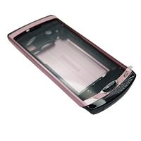 Samsung S8530 Wave II - Корпус в сборе с клавиатурой (Цвет: розовый), Класс AAA