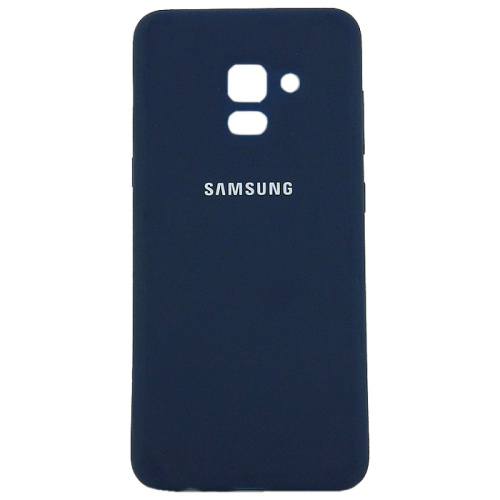 Панель для Samsung A10s (A107) силиконовая NEW (Цвет: синий)