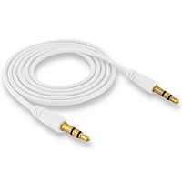 AUX кабель (Цвет: белый), 1 метр 