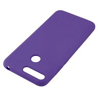 Панель для Huawei Honor 7C/7A Pro/Y6 (2018) силиконовая Silky soft-touch (Цвет: фиолетовый)