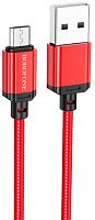 USB micro USB "BOROFONE" BX87 1M 2.4A (красный)