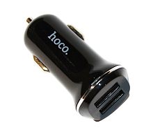 АЗУ с USB 2 выхода 2.1A "HOCO" Z1 черный