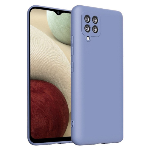 Панель для Samsung A22/M22/M32 4G (A225) силиконовая Silky soft-touch (Цвет: светло-голубой)