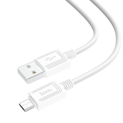 USB micro USB "HOCO" X73 1M 2.4A (белый)  фото 3