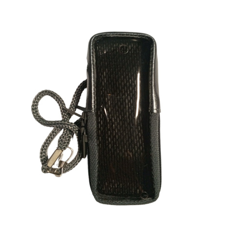 Кожаный чехол для телефона Samsung X140 "Alan-Rokas" серия "Absolut" (серый металлик) натур. кожа фото 3