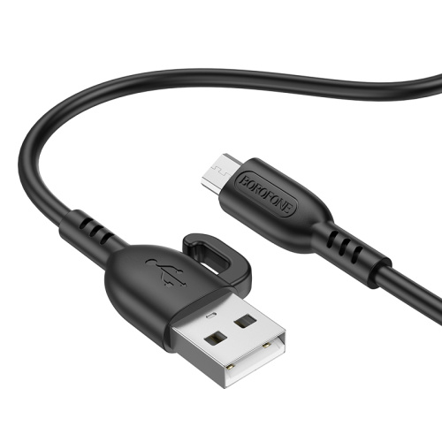 USB micro USB "BOROFONE" BX91 1M 2.4A (черный)  фото 7