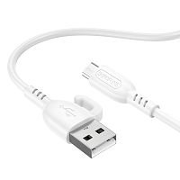 USB micro USB "BOROFONE" BX91 1M 2.4A (белый) 