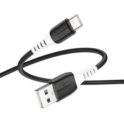 USB to Type C "HOCO" X82 3.0A 1M (Цвет: черный) силикон фото 4