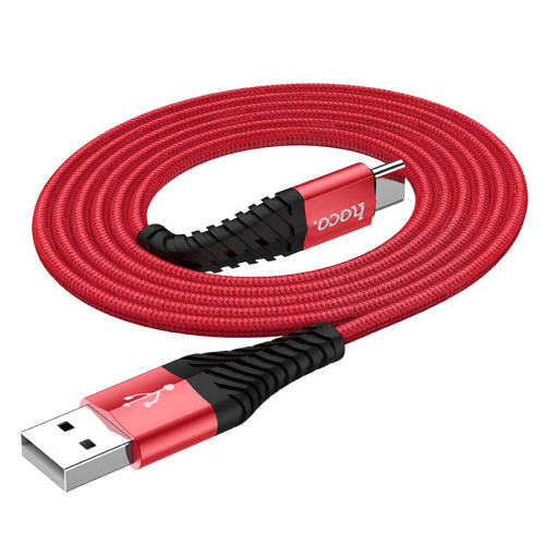 USB to Type C "HOCO" X38 3.0A 1M (Цвет: красный)  фото 3