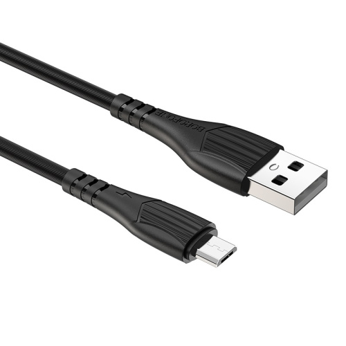 USB micro USB "BOROFONE" BX37 1M 2.4A (черный) фото 5