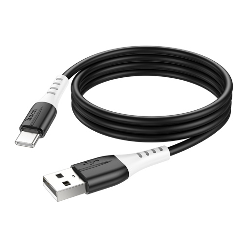 USB to Type C "HOCO" X82 3.0A 1M (Цвет: черный) силикон фото 3