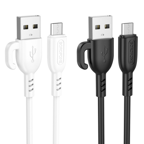 USB micro USB "BOROFONE" BX91 1M 2.4A (белый)  фото 4