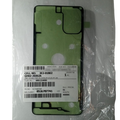 Проклейка задней крышки для Samsung A715 Galaxy A71 (ОРИГИНАЛ 100%) GH02-20352A