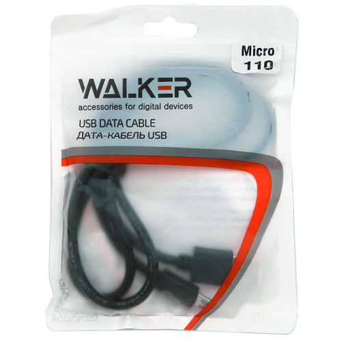 USB micro USB "WALKER" C110 (Цвет: черный) фото 2
