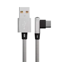 USB to Type C "More choice" K27a 1M (Цвет: белый) угловой