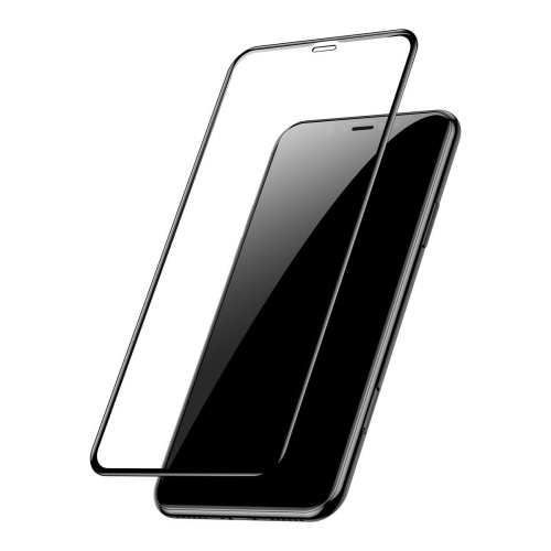 Стекло защитное для Xiaomi Poco F2 Pro полноэкранное с черной рамкой