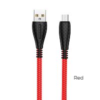 USB micro USB "BOROFONE" BX38 1M 2.4A (красный) 