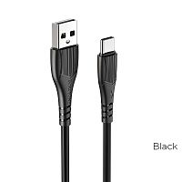 USB to Type C "BOROFONE" BX37 3.0A 1M (Цвет: черный) 