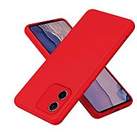 Панель для Huawei Honor X5 2023 силиконовая Silky soft-touch (Цвет: красный)