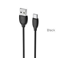 USB to Type C "BOROFONE" BX19 2.4A 1M (Цвет: черный) 