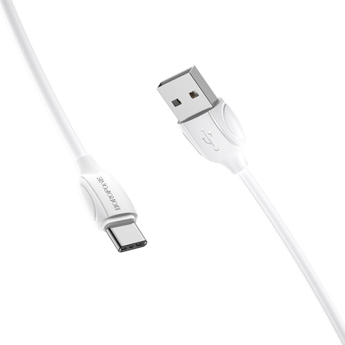 USB to Type C "BOROFONE" BX19 3.0A 1M (Цвет: белый)  фото 5