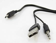 USB micro USB/Jack 3,5 мм (Кабель для подключения к бортовой аудиосистеме автомобиля) (133344)