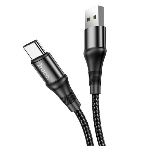 USB to Type C "HOCO" X50 3.0A 1M (Цвет: черный)  фото 4