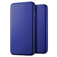 Чехол книжка для Realme C30 боковой (Цвет: синий)