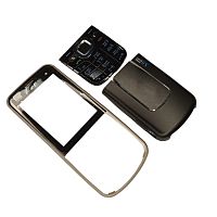Nokia 6220 classic - Передняя панель с клавиатурой + крышка АКБ  (Цвет: черный)