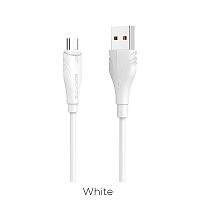 USB micro USB "BOROFONE" BX18 1M 2.0A (белый) 