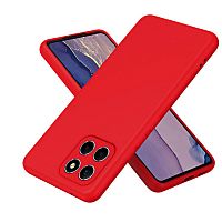 Панель для Huawei Honor X8A силиконовая Silky soft-touch (Цвет: красный)
