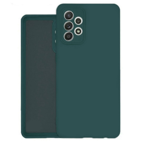 Панель для Samsung A33 5G силиконовая Silky soft-touch (Цвет: зеленый)