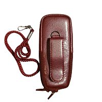 Кожаный чехол для телефона Samsung X120 "Alan-Rokas" серия "Absolut" (розовый) натур. кожа