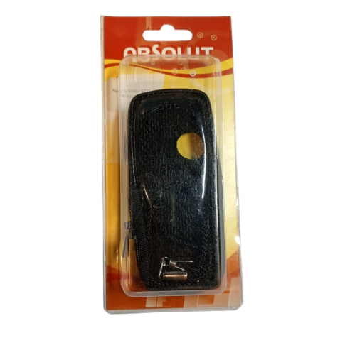 Кожаный чехол для телефона Nokia 6220 "Alan-Rokas" серия "Absolut" (черный) натуральная кожа фото 2