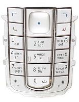 Клавиатура для Nokia 6230 с русскими буквами (серебро)