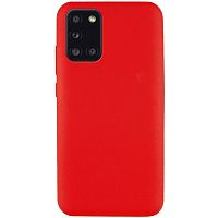 Панель для Samsung A31 (A315) силиконовая Silky soft-touch (Цвет: красный)
