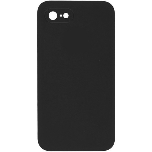 Панель для IP 7/8/SE 2020 силиконовая Silicone Case (Цвет: черный)